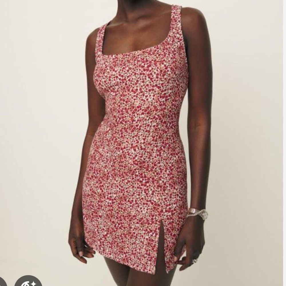 Reformation Noha Red Floral Mini Dress SIZE 6